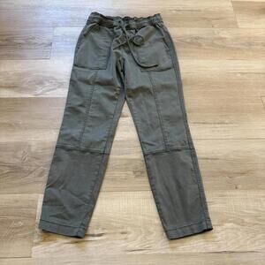 Sanctuary Cargo Style Pants Women's Size 25 Cropped‎ Drawstring Khaki Casual